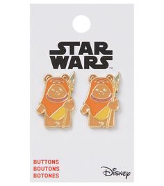 the disney store pin set features winnie the pooh and piggy from star wars