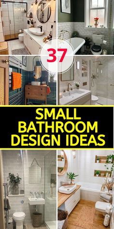 small bathroom design ideas that are easy to do in the kitchen or living room with only 3 items