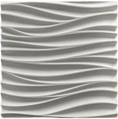 a white wall with wavy lines on it