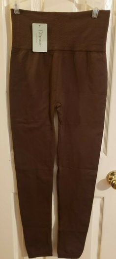 Dimore Woman's Legging Fleece Chocolate Brown One Size ~ New with Tag~ Outfits With Leggings, Chocolate Brown, Women's Leggings, Khaki Pants, Mens Short, Shoe Accessories, Women Accessories, Tags, Clothes For Women