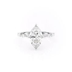 Keyzar · The Lindsey Engagement Ring With Hidden Halo, Custom Made Engagement Rings, Marquise Cut Engagement Ring, Halo Style Engagement Rings, Lab Diamond Engagement Ring, Halo Style, Engagement Ring Cuts, Hidden Halo