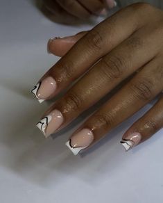 Nails Short Black And White, Mommy Nails, Grey Acrylic Nails, Birthday Nail, Nail Academy, Gel Toe Nails, Cute Short Nails, Black Acrylic Nails, Glamour Nails