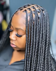 Loc Wig, Ghana Braids Hairstyles, Knotless Braid, Lemonade Braids Hairstyles, Faux Loc, Stylish Naija, Big Box Braids Hairstyles, Braid Wig, Cute Braided Hairstyles