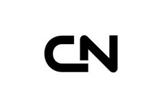 the letter cn is made up of two letters, one black and one white