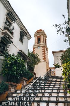 Estepona Old Town Torre del Reloj Estepona Spain, Slow Travel, Fishing Villages, Andalusia, White Houses, Sandy Beaches, Amazing Places, Malaga, Ferry Building San Francisco