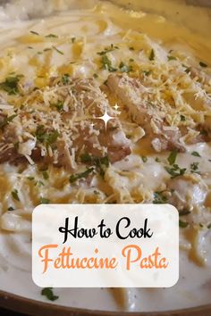 how to cook fettuccine pasta in a skillet with cheese and parmesan