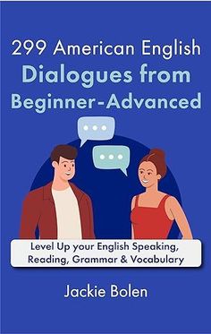 a book cover with an image of two people talking to each other and the title 29 american english dialogues from beginner - advanced