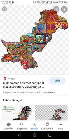 an image of a map with many different things on the top and bottom, as well as