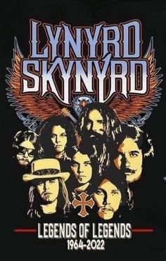 the poster for lynyrd skynyrd's legends of legendds