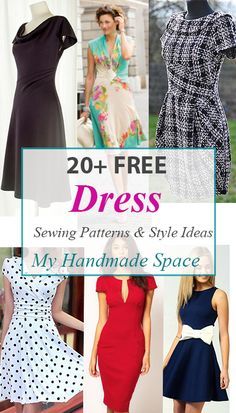 sewing patterns and styles for dresses with the title 20 free dress sewing patterns and style ideas my handmade space