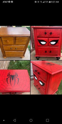 Spiderman Room Decor, Spiderman Bedroom, Marvel Bedroom, Boy Room Themes, Man Bedroom, Spiderman Room, Marvel Room, Furniture Kitchen Island, Zimmer Diy