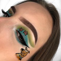 Scooby Doo Face Paint, Scooby Makeup, Artistic Eyeshadow