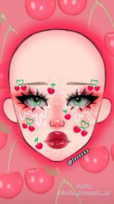 Makeup Charts, Anime Eye Makeup, Makeup Drawing, Cute Eye Makeup, Face Charts, Makeup Face Charts, Face Art Makeup, Face Paint Makeup, Graphic Makeup