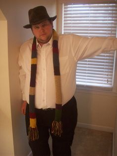 A scarf inspired by the 4th Doctor Who played by Tom Baker. There were six versions used on the show, this one is based on an early version. The scarf will stretch when used. Please note that the edges curl like the original Dr. Who scarf. This is a smaller, more wearable version of the original Scarf.  It is 6ft long with 5 inches of tassel on each side.  It is perfect to wear out and about without having 16 feet of scarf to slow you down.  The original scarf varied over the years. The rumor is Dr Who Scarf, Tom Baker, 4th Doctor, Dr Who, Doctor Who, Over The Years, How To Wear