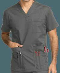 Med Couture MC² Scrubs Men's Tactical V-Neck Top Scrubs Nursing Uniforms, Nurse Dress Uniform, Medical Scrubs Outfit, Medical Fashion, Scrubs Outfit