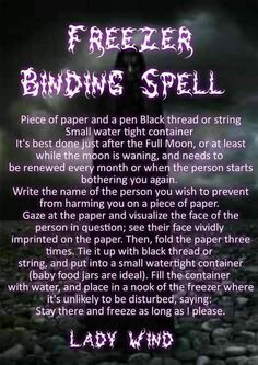 Binding Spell Enemies, Freezer Spell For Enemy, Caramel Moonshine, Enemy Spell, Conjuring Spells, Freezer Spell, Binding Spell, Banishing Spell