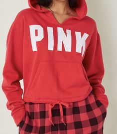 Victoria's Secret Sporty Hooded Hoodie, Pink Victoria Secret Sweatpants, Victoria Secret Pink Sweater, Vs Pink Sweatshirt, Victoria Secret Pink Zip Up Hoodie, Red Hoodie, Vs Pink, Mix Match, Secret Pink