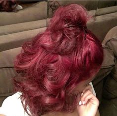 Black Ponytail Hairstyles, Ginger Hair Color, Natural Curls Hairstyles, Pretty Hair Color, Burgundy Hair, Hair Ponytail Styles