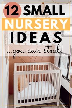 small nursery ideas One Wall Nursery Ideas, Small Nursery Furniture, Small Unisex Nursery, Office To Nursery, Nursery Tiny Space, Small Nursery With Bed For Mom, Small Girls Nursery Ideas, Ideas For Small Nursery, Boxroom Nursery Ideas