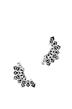 an abstract black and white pattern on a white background, with the shadow of two leaves