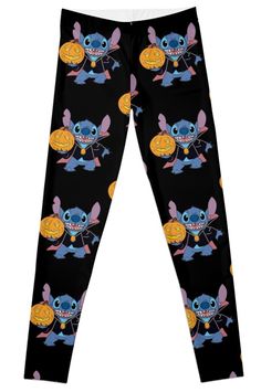 Super stretchy and durable polyester full-length leggings. Vibrant high-quality sublimation print across the front and back. Size range XXS-XL. Vampire Stitch Stitch Pants, Stitch Pjs Pants, Stitch Pajamas Women, Horror Pajama Pants, Halloween Grunge Stretch Leggings, Gothic Stretch Halloween Leggings, Leggings Design, Cute Fall Outfits, Lilo And Stitch