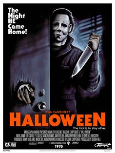 a movie poster for halloween starring john campbell as the character from the film's title