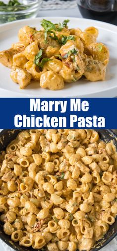 Flavor-packed Marry Me Chicken pasta is a 30-minute, one-pan weeknight dinner with tender pasta and chicken in creamy sun-dried tomato sauce. #marrymechicken #chickenpasta #easydinners Marry Me Chicken Pasta, Pasta And Chicken, Flexitarian Recipes, Sun Dried Tomato Sauce, Pasta Varieties, Friends Recipes, Quick Pasta Recipes, Marry Me Chicken, Delicious Pasta