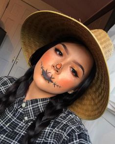 Scarecrow Makeup Men, Makeup Unicorn, Best Halloween Makeup, Diy Halloween Makeup, Makeup Photos