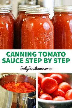 how to can tomato sauce with step by step pictures for canning tomatoes and other vegetables