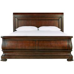 Reprise King Sleigh Bed California King Sleigh Bed, Wood Sleigh Bed, King Sleigh Bed, Brown Bed, Sleigh Bed, Rustic Bedding