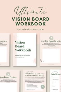 Learn how to create a vision board that keeps you inspired and aligned with your goals as a female entrepreneur. Follow these easy steps to visualize your success! Planning Strategies, Powerful Manifestation, Manifestation Techniques, Dreams And Goals, Build A Business