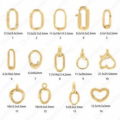 ★Bracelet Clasp, Oval Clasp, Carabiner, 18K Gold Filled Round Clasp, Jewelry Clasp, Square Clasp, Spring Clasp, DIY Jewelry Supplies★ Quantity：1PCS/5pcs/10pcs/Pack Plating: Real Gold ,Nikel free, Leadfree,Cadmium free Color：Gold Usage : Charm for bracelet, necklace or other crafts We specialize in LARGE BULK ORDERS and can offer WHOLESALE PRICING - please ask if you have any questions. We ship the item to worldwide from China,so please pay attention to the shipping time before place the order. T Box Clasp Jewelry, Luxury Vintage Jewelry With Gold Clasp, Jewelry Clasps Types Of, Unique Jewelry Clasps, Jewelry Knowledge, Mobile Boutique, Jewelry Accessories Ideas, Jewelry Clasps, Large Jewelry