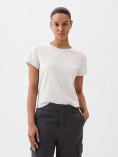 Saw this on Gap: Family Event, Plain Shirts, Pesticides, Crop Tshirt, Nordic Style, Petite Size, Heavy Weight, Heather Grey, Like You