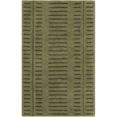 a green rug with wavy lines on it