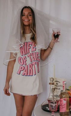 Wife Of The Party, Bachelorette Party Planning, Bachelorette Themes, Bridal Bachelorette Party, Bachelorette Party Bride, Wedding Festivities, Bachelorette Outfits, Party Fits, Bachelorette Party Themes