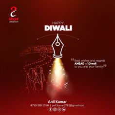 an advertisement for the celebration of diwali