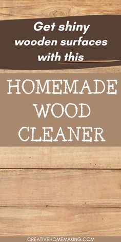 the homemade wood cleaner is clean and ready to use