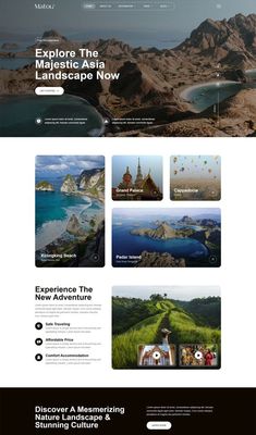 Website design Travel Agency Website Design Templates, Website Design Travel Agency, Adventure Website Design Inspiration, Travel Website Inspiration, Travel Blog Website Design Inspiration, Tour Agency Website, Travel Agency Website Design Inspiration, Traveling Website Design