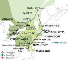 a map of new york and the surrounding region with cities, roads, and parks