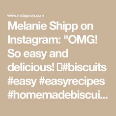 the words melanie ship on instagramm omg so easy and delicious