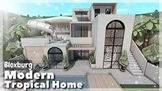 an image of a modern tropical home