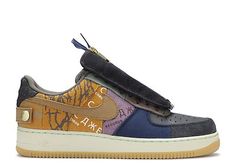 Nike Travis Scott, Rapper Travis Scott, Travis Scott Cactus Jack, Baskets Nike, Camo Designs, Cactus Jack, Nike Air Force 1 Low, Air Force 1 Low, Blue Canvas