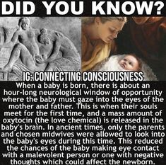 a poster with the words did you know? and pictures of jesus holding a baby