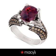 in stock Macys Jewelry, Chocolate Diamonds, Le Vian, Rhodolite Garnet, Jewelry Repair, Custom Rings, White Diamond, Online Jewelry, Ring Designs