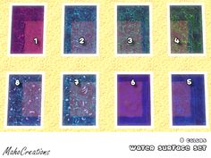 the instructions for how to make an acrylic painting with different colors and shapes