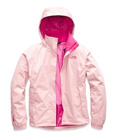 Pink North Face, Raspberry Rose, Pink Raspberry, North Face Rain Jacket, Waterproof Rain Jacket, North Face Women, Coat Fashion, Pink Ribbon, The Outdoors