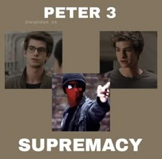 a movie poster with the characters from spider - man and deadpool in different poses