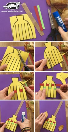 step by step instructions on how to make a paper doll