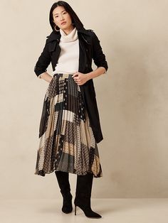 Pleated Midi Skirt | Banana Republic Fall A-line Pleated Maxi Skirt, Spring A-line Maxi Skirt With Pleated Hem, Spring Midi-length Accordion Pleats Skirt, Fall Midi Bottoms With Accordion Pleats, Flowy A-line Skirt For Fall, Pleated Flowy Maxi Skirt For Fall, Fall Pleated Flowy Maxi Skirt, Flowy Maxi Skirt For Fall Workwear, Fall Pleated Maxi Skirt For Workwear