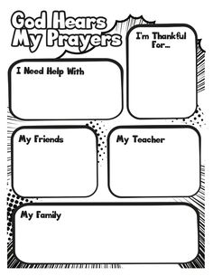 Prayer Reminder Coloring Page Sunday School Activity Sheets, Prayer Activities, Remember To Pray, Kids Church Activities, Children Ministry, Childlike Faith